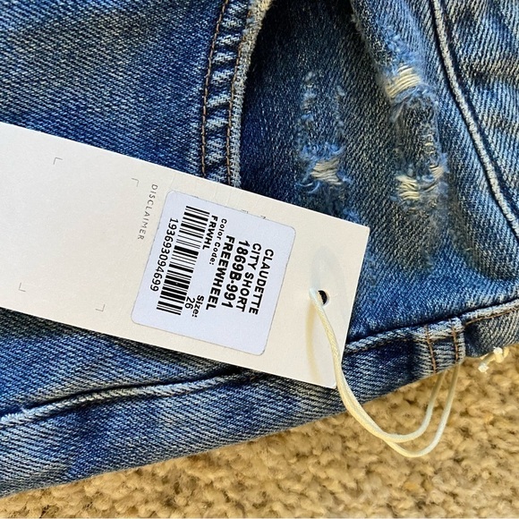 Citizens of Humanity Women’s Claudette Jean Shorts Blue Size 26 Cut Off - Picture 10 of 11